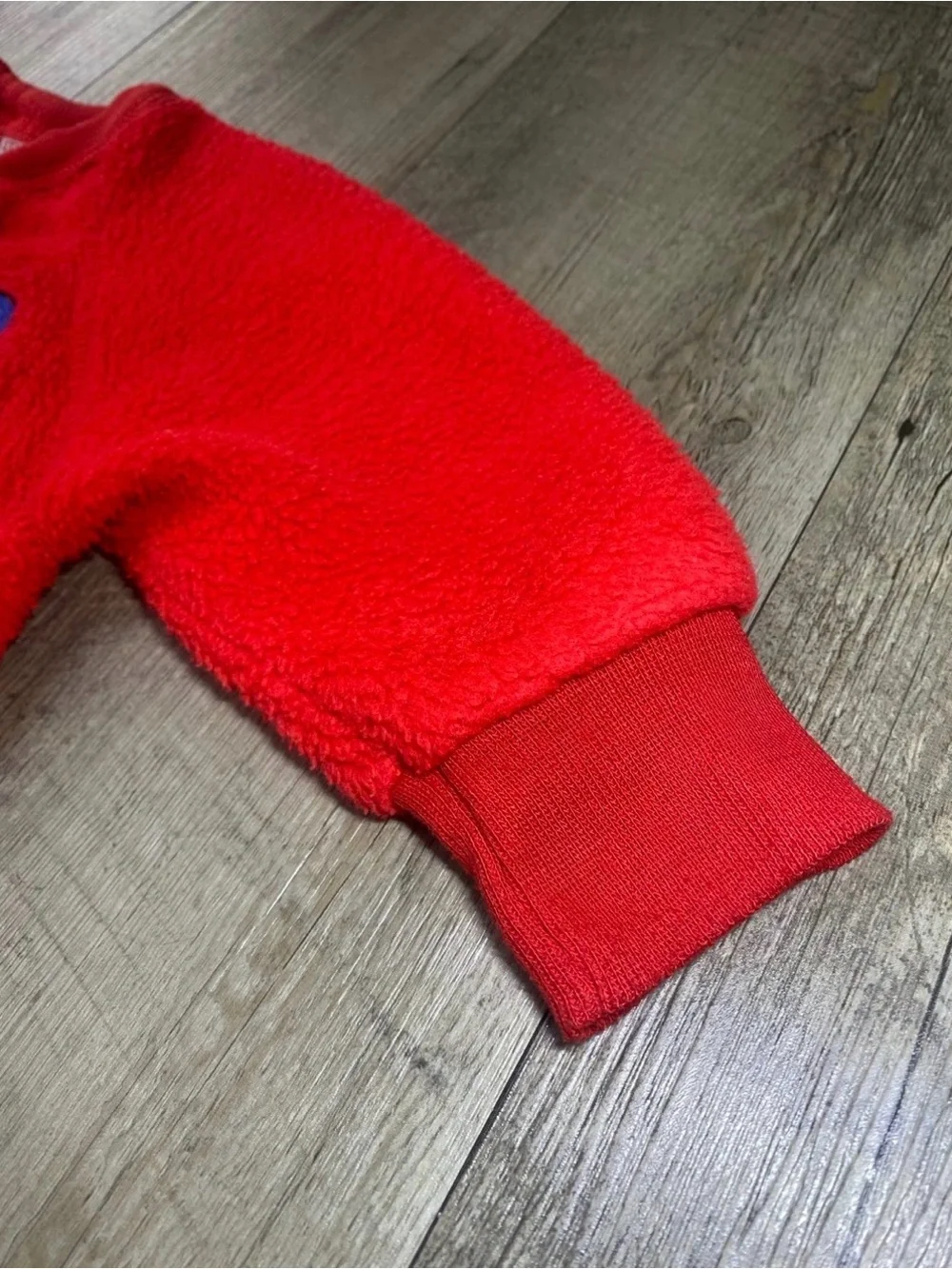 Vintage Winnie the Pooh Red Fleece Footed Pajamas Size 1T